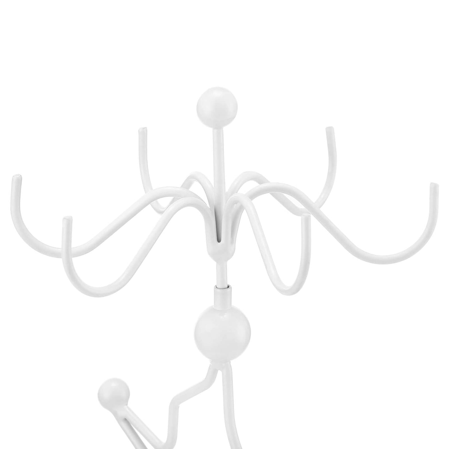 Jewellery Organiser - Metal - White - Multi-Level Necklaces Holder