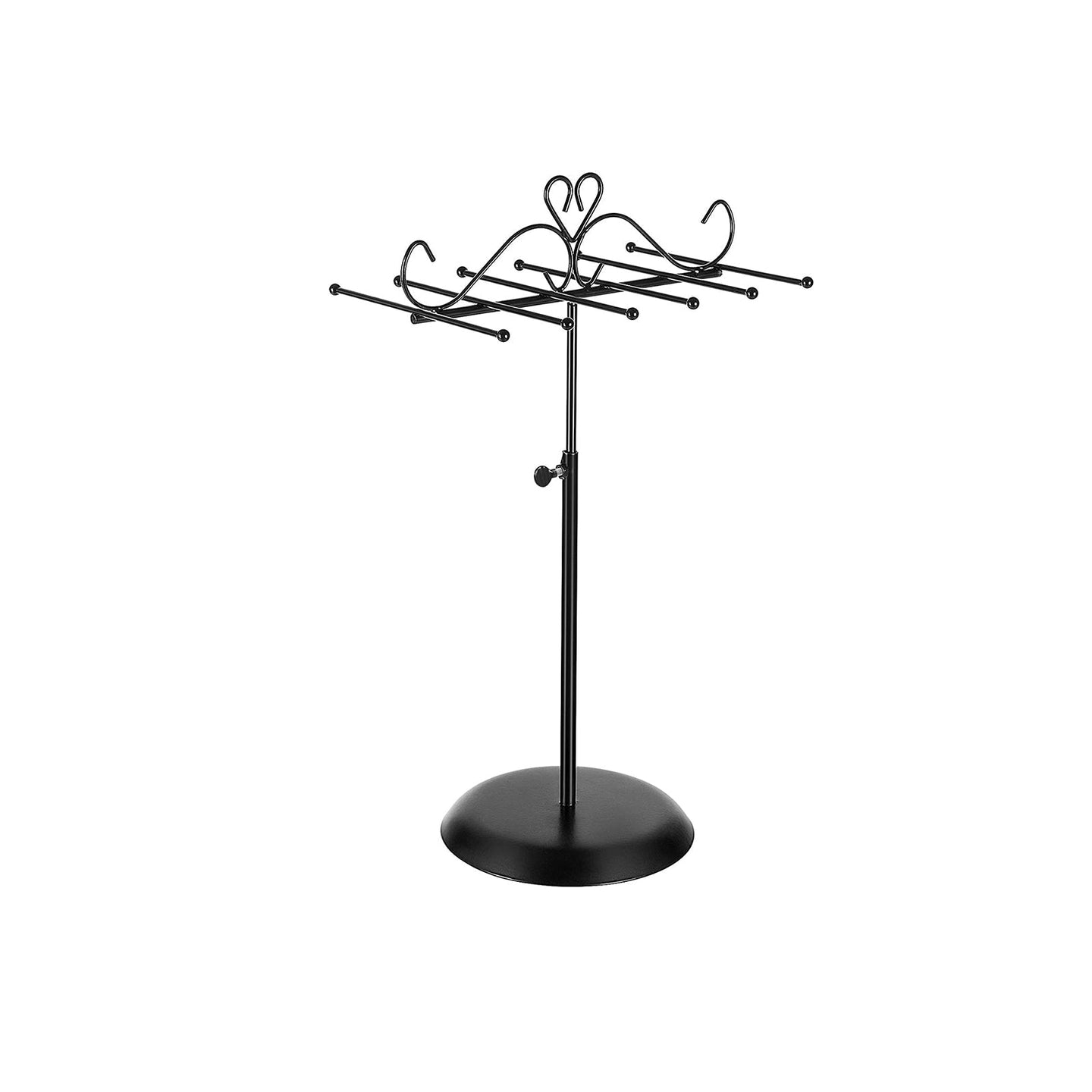 Jewellery Rack - Metal - White - Multi-Functional Display for Necklaces