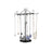 Jewellery Rack - Metal - White - Multi-Functional Display for Necklaces