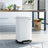 Pedal Bin - Stainless Steel - Silver - 30L Capacity with Soft Close Lid and Non-slip Base