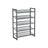 5-Tier Metal Mesh Shoe Rack - Cool Grey - Stackable Design for 15 to 20 Pairs of Shoes