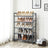 5-Tier Metal Mesh Shoe Rack - Cool Grey - Stackable Design for 15 to 20 Pairs of Shoes