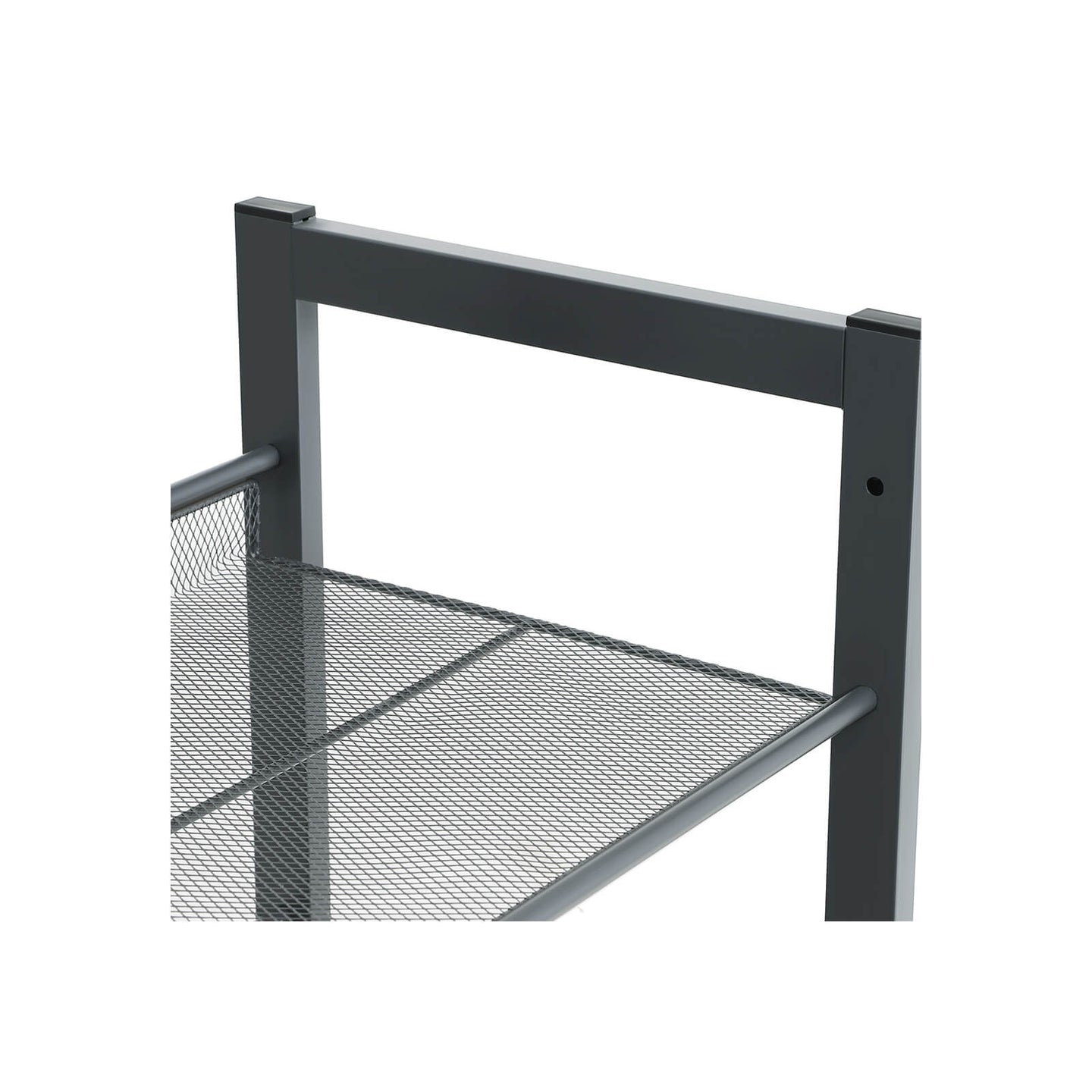 5-Tier Metal Mesh Shoe Rack - Cool Grey - Stackable Design for 15 to 20 Pairs of Shoes