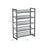 5-Tier Metal Mesh Shoe Rack - Cool Grey - Stackable Design for 15 to 20 Pairs of Shoes