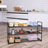 Shoe Rack - Steel - Grey - Holds Up to 15 Pairs