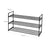 Shoe Rack - Steel - Grey - Holds Up to 15 Pairs