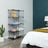 Metal Wire Modular Bookcase - Metal Wire - White - Interlocking Design with 9 Cubes for Versatile Storage