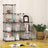 Metal Wire Modular Bookcase - Metal Wire - White - Interlocking Design with 9 Cubes for Versatile Storage