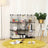 Metal Wire Modular Bookcase - Metal Wire - White - Interlocking Design with 9 Cubes for Versatile Storage