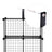 Metal Wire Modular Bookcase - Metal Wire - White - Interlocking Design with 9 Cubes for Versatile Storage