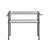 Microwave Oven Rack - Metal - Charcoal Grey - 2-Tier with Adjustable Shelves and Hooks