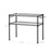 Microwave Oven Rack - Metal - Charcoal Grey - 2-Tier with Adjustable Shelves and Hooks