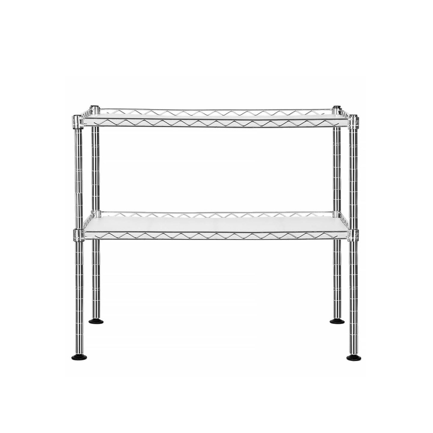 Microwave Oven Rack - Metal - Charcoal Grey - 2-Tier with Adjustable Shelves and Hooks