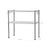 Microwave Oven Rack - Metal - Charcoal Grey - 2-Tier with Adjustable Shelves and Hooks