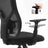 Mid-back Office Chair - Mesh - Black - Swivel with Adjustable Lumbar Support and Armrests
