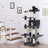 Cat Tree - Engineered Wood - Grey - Multi-Level with Hammock and Scratching Post