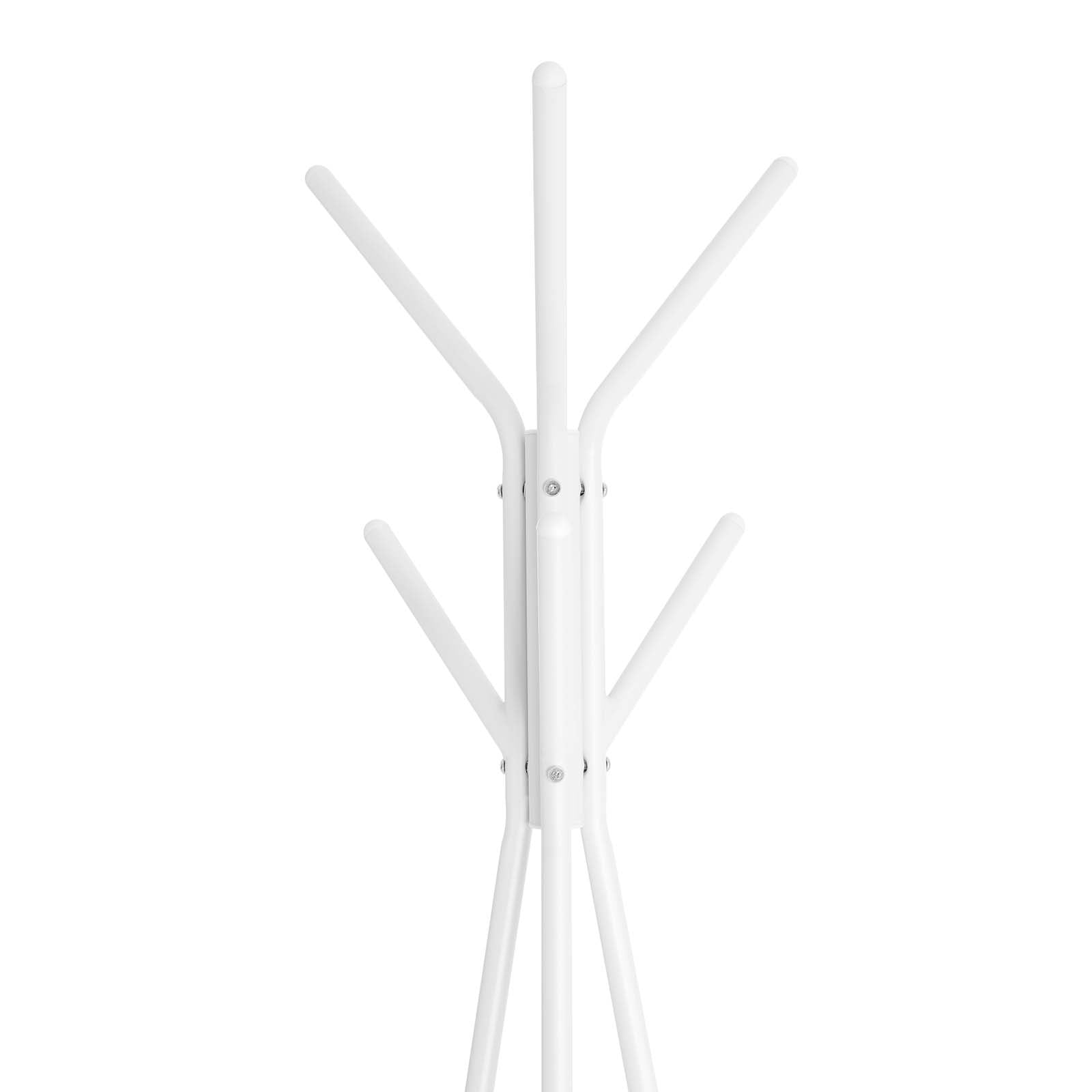Coat Rack Stand - Faux Marble - White