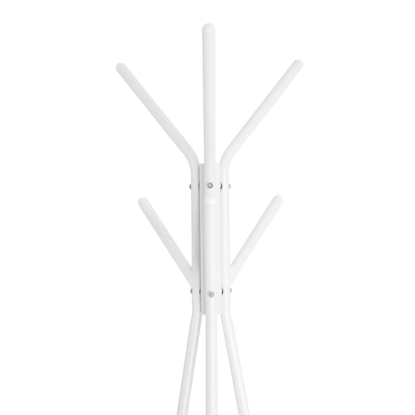 Coat Rack Stand - Faux Marble - White