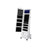 Jewellery Cabinet - Wood - White - Lockable with LED Light and Carving Design