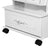 Jewellery Cabinet - Wood - White - Lockable with LED Light and Carving Design