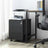Mobile File Cabinet - Metal - Matte Black - Lockable with 3 Drawers