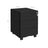 Mobile File Cabinet - Metal - Matte Black - Lockable with 3 Drawers