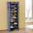 Shoe Rack Cabinet - Metal - Black - 10-Tier Storage for 27 Pairs