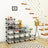 Modular Cube Shoe Organizer - Metal Wire - White - DIY Closet Cabinet with Modular Shelving Grids