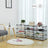 Modular Storage Shelf Unit - Metal Wire - Black - Interlocking Design for Entryway Closet