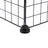 Modular Storage Shelf Unit - Metal Wire - Black - Interlocking Design for Entryway Closet