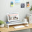 Monitor Stand - Bamboo - Natural - Desktop Organizer with Storage