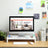 Monitor Stand - Bamboo - Natural - Desktop Organizer with Storage