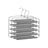 Multi-Bar Pants Hangers - Metal - Black - Space-Saving with Non-Slip Padding
