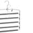 Multi-Bar Pants Hangers - Metal - Black - Space-Saving with Non-Slip Padding