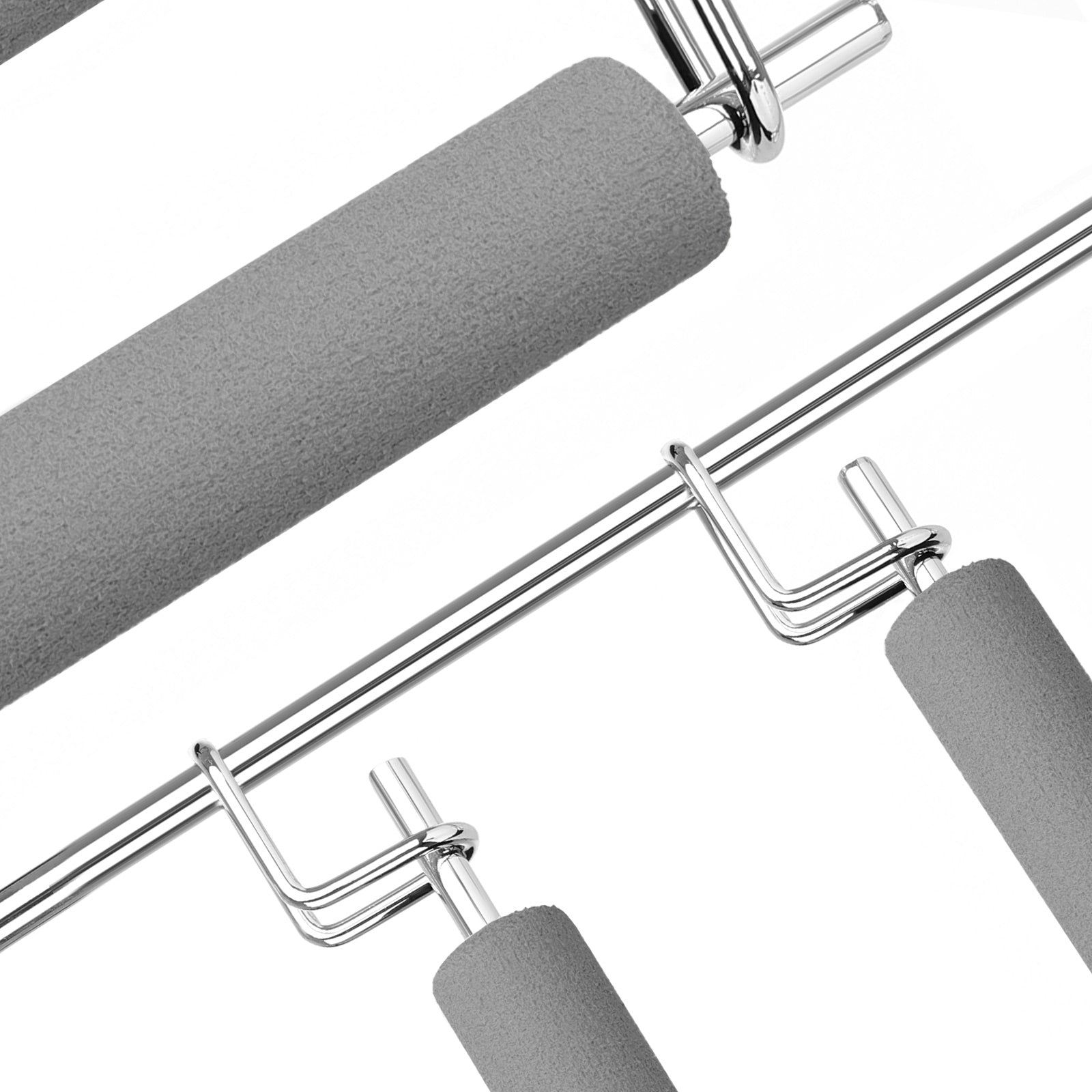 Multi-Bar Pants Hangers - Metal - Black - Space-Saving with Non-Slip Padding
