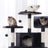 Multi-Level Cat Tree - Engineered Wood - Smoky Grey - Spacious Design