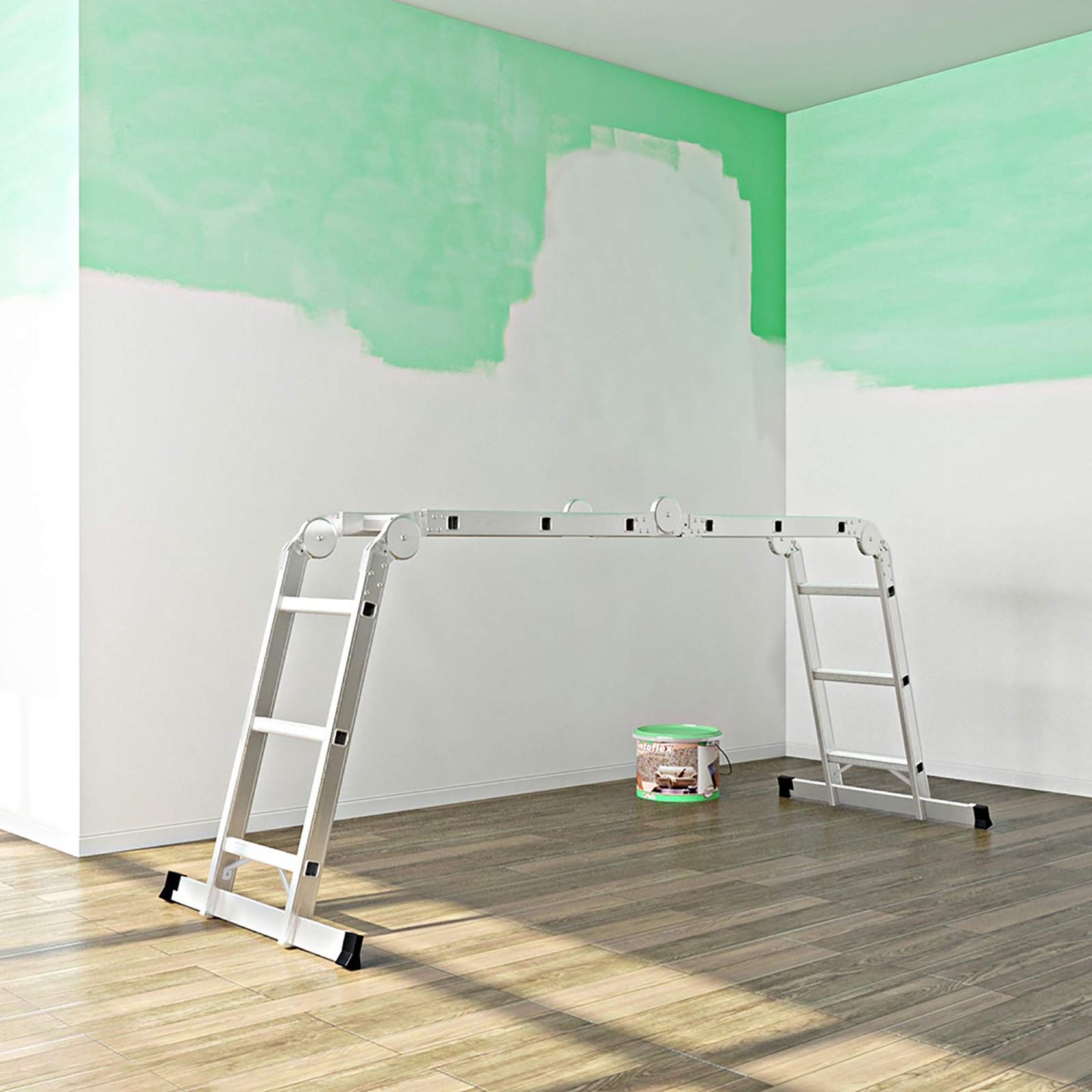 Multi-Purpose Ladder - Aluminium - Silver - 150 kg Capacity