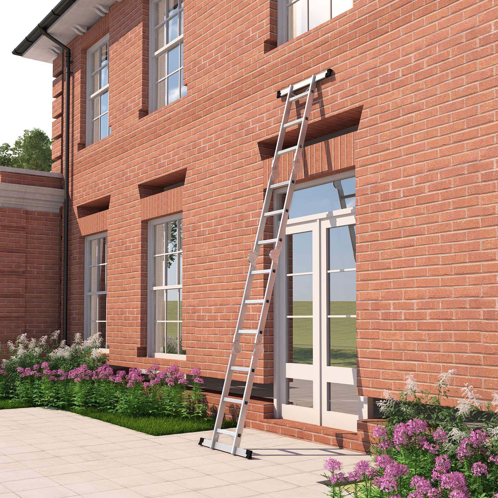 Multi-Purpose Ladder - Aluminium - Silver - 150 kg Capacity