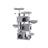 Cat Tower - 3-Level with Cat Caves - Engineered Wood - Light Grey