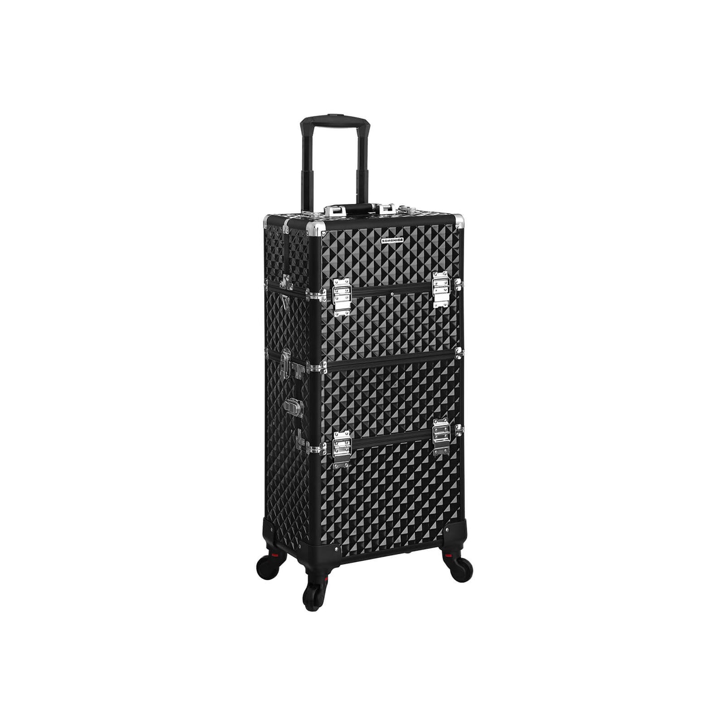 Nail Art Trolley - Aluminum - Black - 75 cm Packing Organizer
