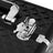 Nail Art Trolley - Aluminum - Black - 75 cm Packing Organizer