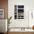 Jewelry Armoire - Wood - White - Wall-Mounted with LED Lighting and Full-Length Mirror