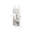 Jewelry Armoire - Wood - White - Wall-Mounted with LED Lighting and Full-Length Mirror