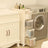 Narrow Gap Storage Shelf - PP Plastic - White - 4-Tier Detachable Design with Wheels