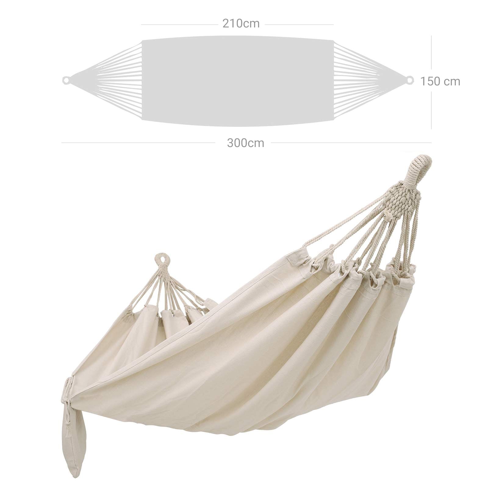 Hammock - Cotton - Natural White - Portable Outdoor Design