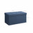 Storage Ottoman - Fabric - Navy Blue - Foldable with 80L Capacity