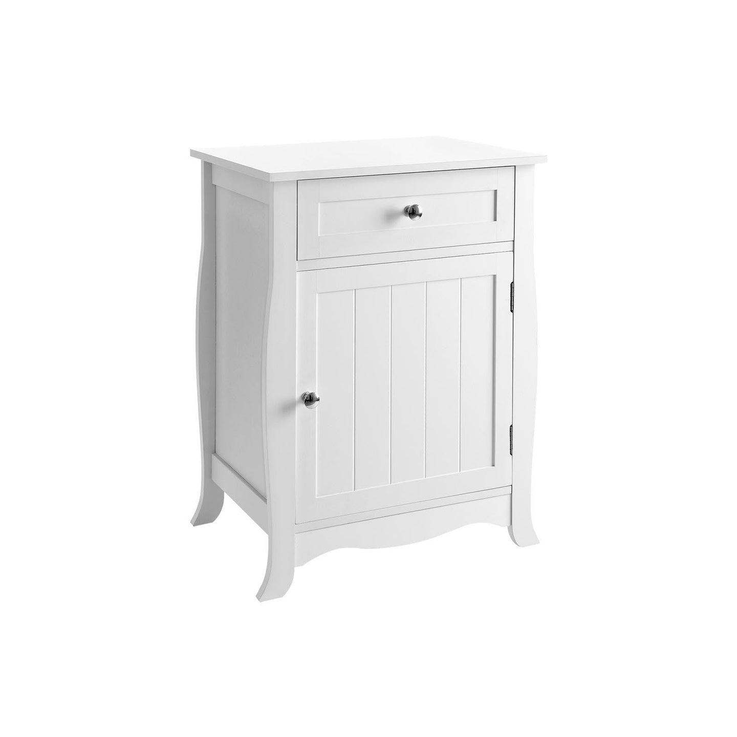 Nightstand - White - Wooden