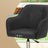 Office Chair - Cotton-Linen Fabric - Black - Adjustable Height