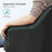 Office Chair - Linenette Fabric - Black - Ergonomic Swivel Design with Armrests