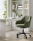 Office Chair - Linenette Fabric - Green - Ergonomic